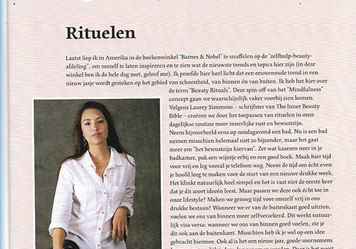 column 2: bewust ontspannen door midden van rituelen