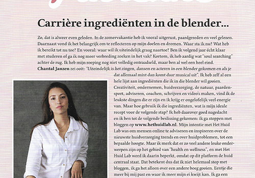 column 7. mijn carriere-ingredienten in de blender